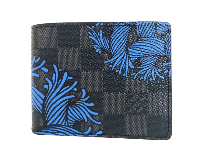 Louis Vuitton Corda Damier Graphite Slender N41679 Nero - vista 2