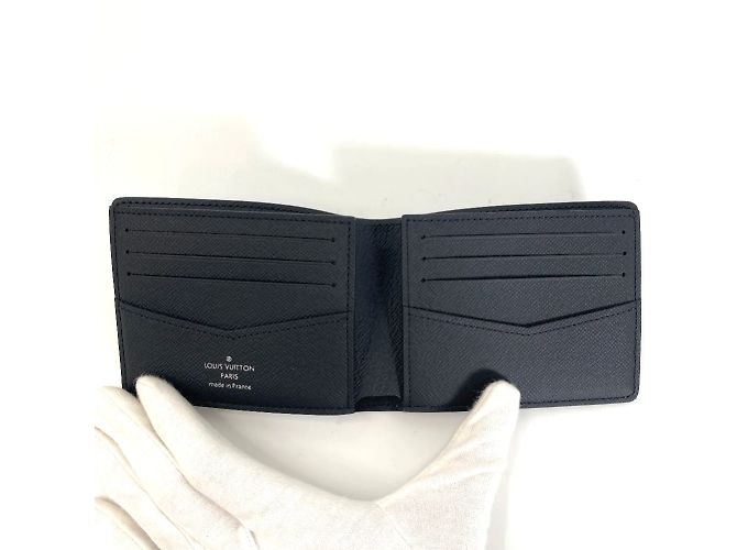 Louis Vuitton Corda Damier Graphite Slender N41679 Nero - vista 7