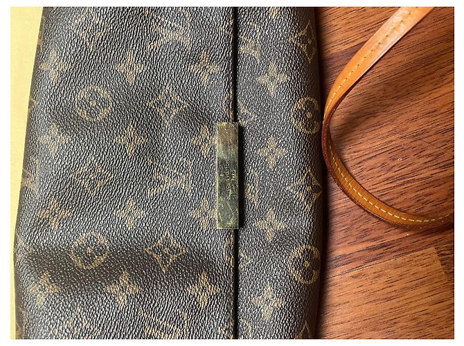 Louis Vuitton Favorite MM Clutch Tasche Braun Stoff - Ansicht 3