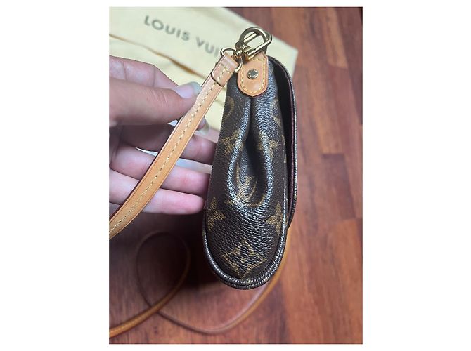 Louis Vuitton Favorite MM Clutch Tasche Braun Stoff - Ansicht 5
