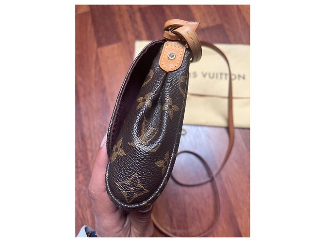 Louis Vuitton Favorite MM Clutch Tasche Braun Stoff - Ansicht 6