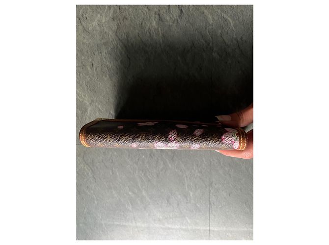 Cartera Louis Vuitton Murakari Monograma Flores Marrón Castaño - vista 7