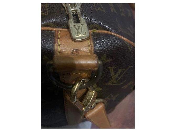 Borsa da viaggio Louis Vuitton Keepall 45 Marrone in tela - vista 2