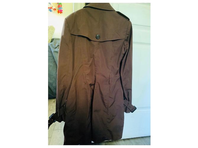 Gabardina Burberry Marrón de Algodón Castaño - vista 2