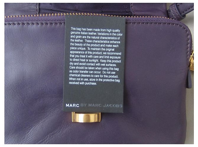 Borsa a tracolla Marc by Marc Jacobs in pelle viola Porpora - vista 12
