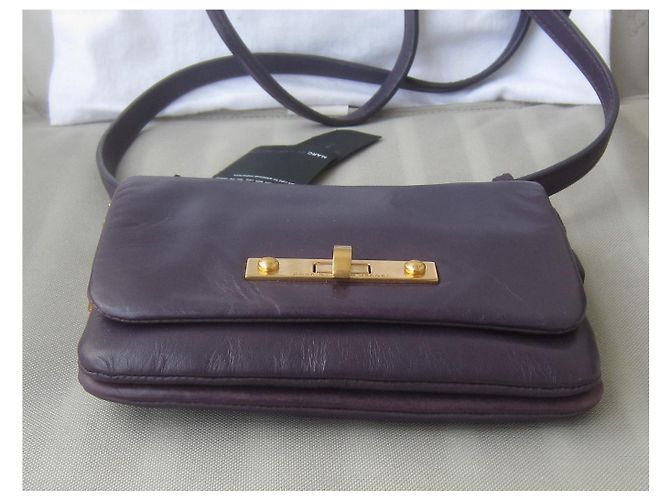 Borsa a tracolla Marc by Marc Jacobs in pelle viola Porpora - vista 4