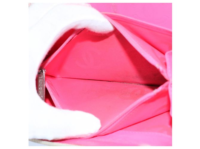 Cartera larga CHANEL Cambon Line Cuero Blanco CC Auth ep1750 - vista 11