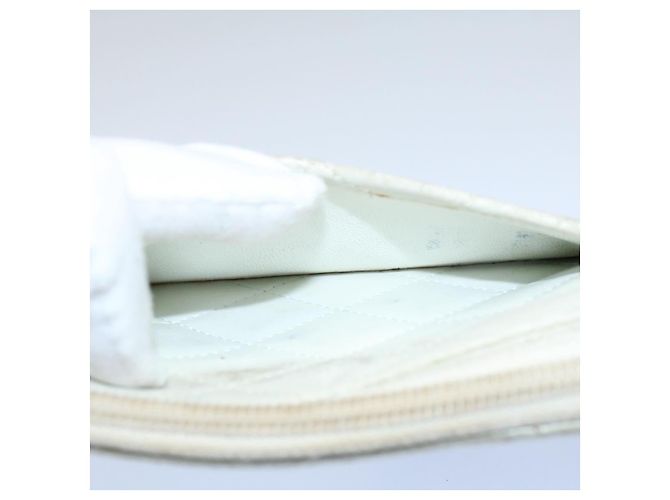 Cartera larga CHANEL Cambon Line Cuero Blanco CC Auth ep1750 - vista 18