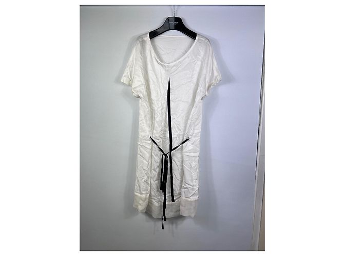 Vestido de seda blanco Ann Demeulemeester - vista 2