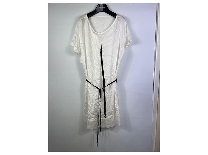Vestido de seda blanco Ann Demeulemeester - vista 3