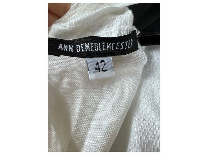 Vestido de seda blanco Ann Demeulemeester - vista 4