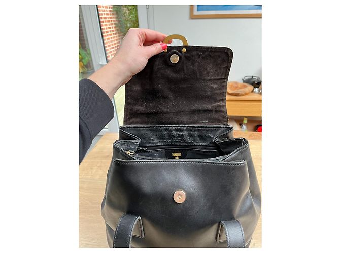 Borsa a mano Lancel in pelle nera Nero - vista 7