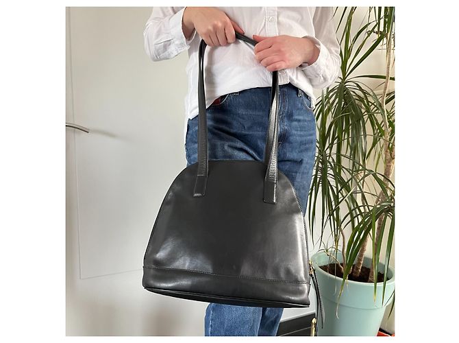 Borsa a mano Lancel in pelle nera Nero - vista 10