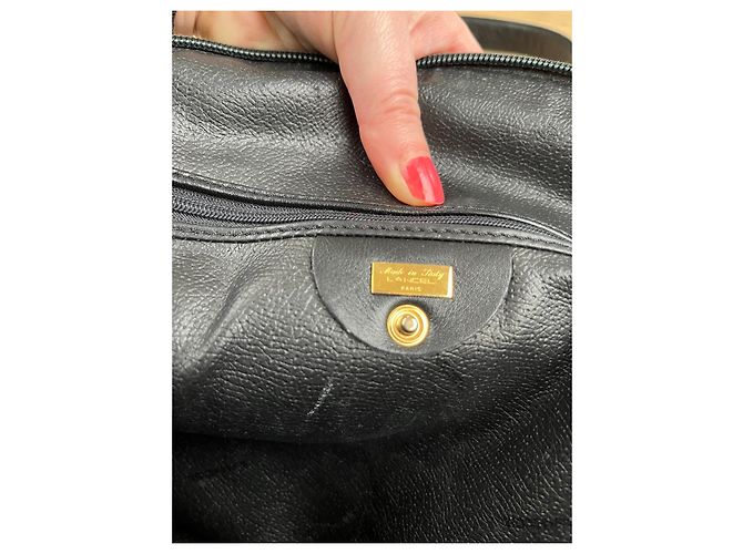 Borsa a mano Lancel in pelle nera Nero - vista 7