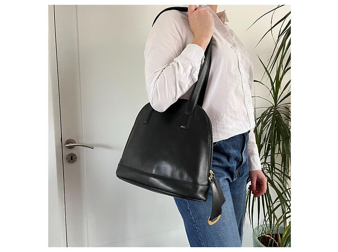 Borsa a mano Lancel in pelle nera Nero - vista 9