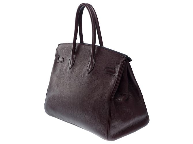 Hermès Borsa Hermes Birkin 35 in Pelle Viola - 101465 Porpora - vista 3