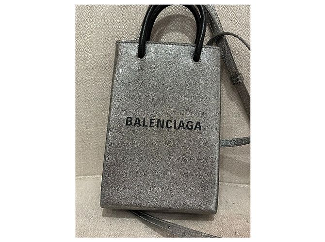 Borse BALENCIAGA T. Pelle Grigio - vista 2