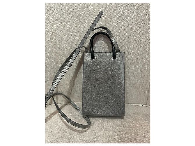Borse BALENCIAGA T. Pelle Grigio - vista 3