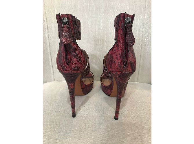 Alaïa Sandali ALAIA T.EU 39 Pelli esotiche Rosa - vista 5