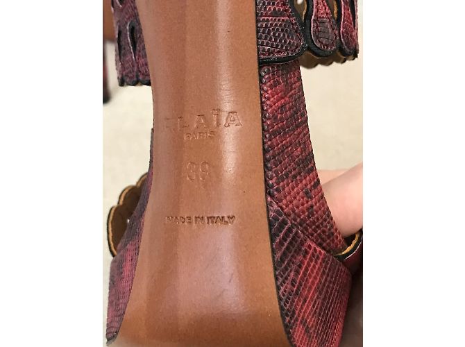 Alaïa Sandali ALAIA T.EU 39 Pelli esotiche Rosa - vista 6