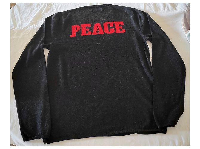 Zadig & Voltaire Gardigan Edition Péage V-Ausschnitt Wollpullover schwarz - Ansicht 7