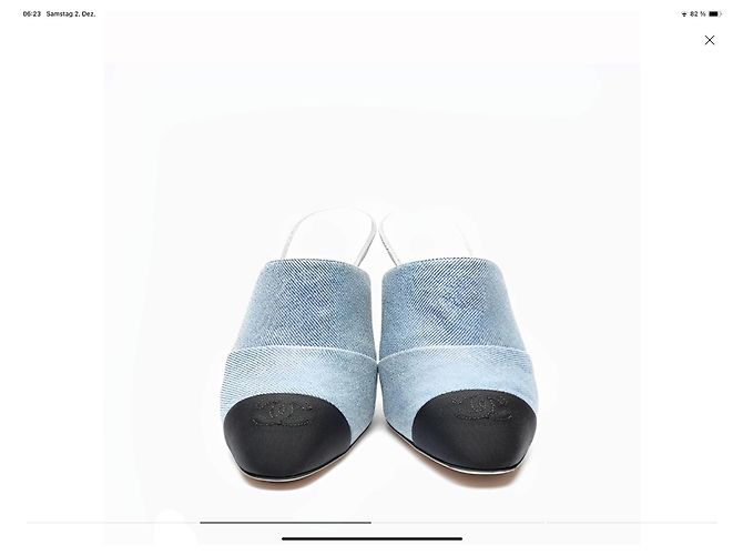 Chanel Mulas Azul claro - vista 2