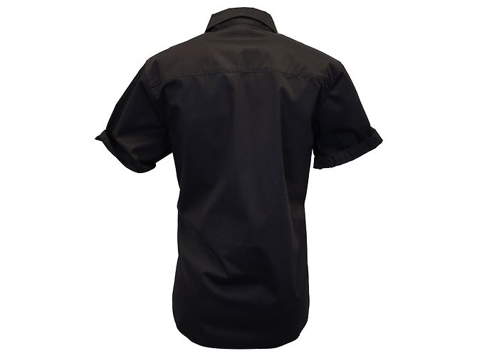 Camicia Isabel Marant Gramy con bottoni sul davanti in cotone nero - vista 3