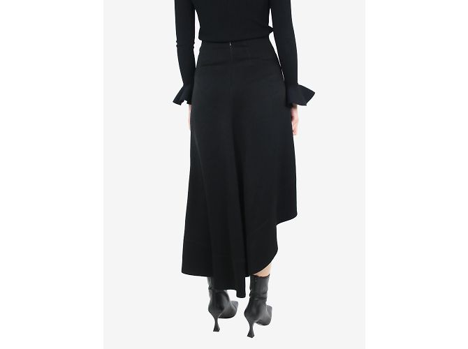 Ellery Falda midi asimétrica negra - talla UK 8 - vista 4