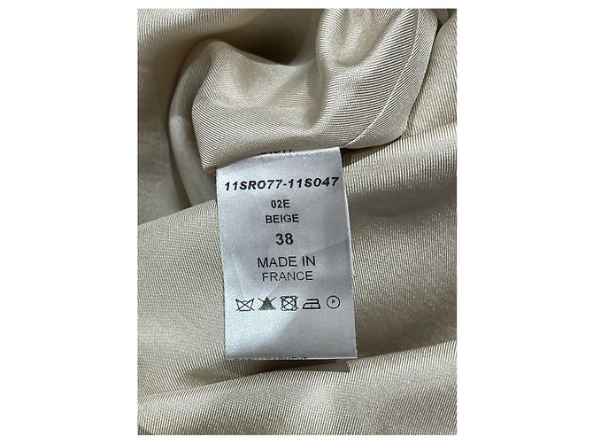 Chloé CHLOE Kleider T.FR 38 Leinen Beige - Ansicht 5