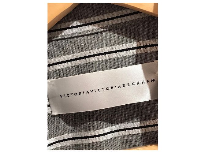 VICTORIA BECKHAM Tops T.FR 36 Algodón Gris - vista 4