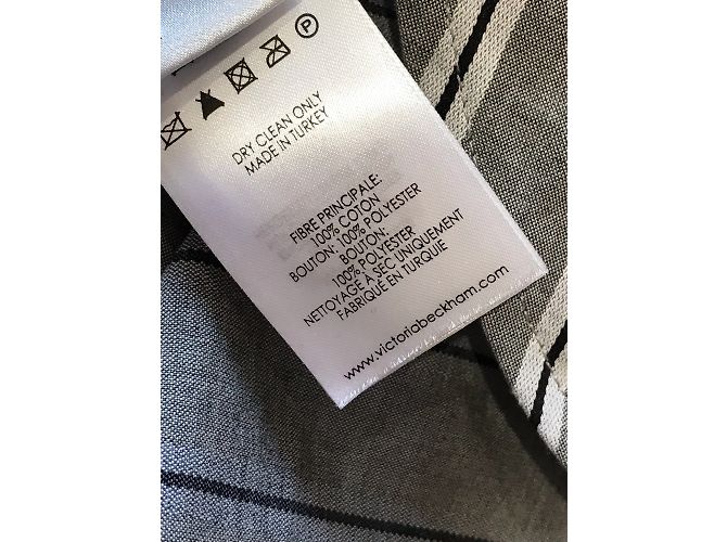 VICTORIA BECKHAM Tops T.FR 36 Algodón Gris - vista 6
