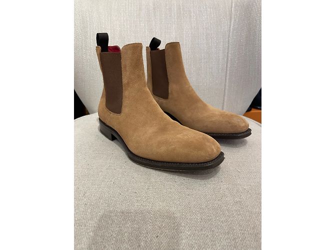 Stivali ALEXANDER MCQUEEN T.EU 40 Camoscio Cammello - vista 2