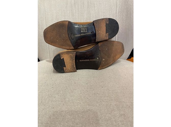 Stivali ALEXANDER MCQUEEN T.EU 40 Camoscio Cammello - vista 8