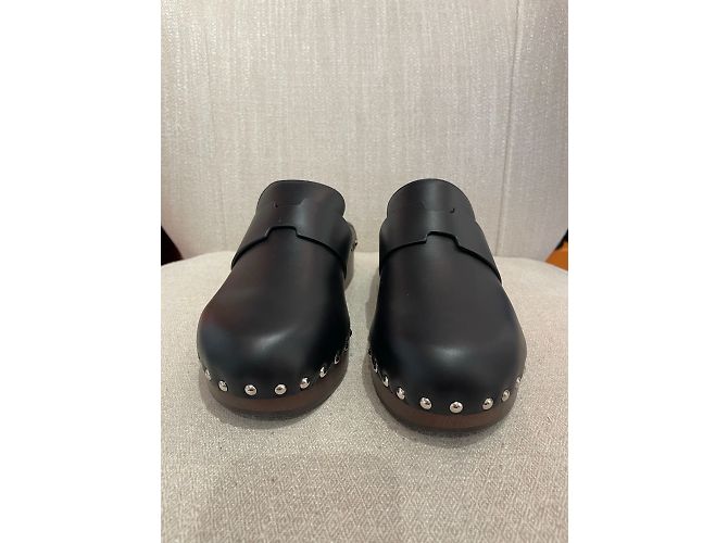 Hermès HERMES Pantoletten & Clogs T.EU 39 Leder Schwarz - Ansicht 4