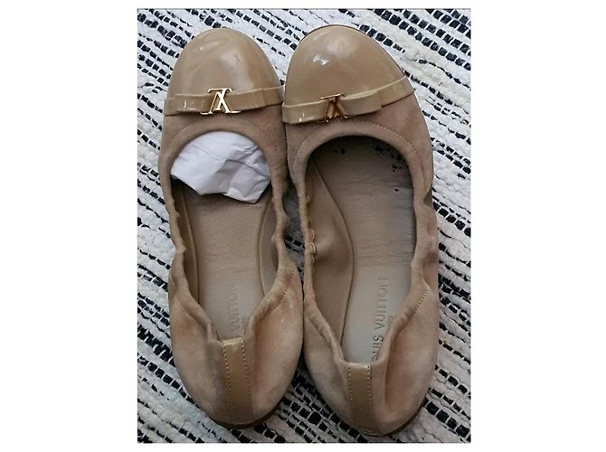 bailarina louis vuitton Beige Camello - vista 2