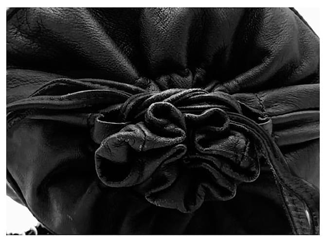 Chanel Secchiello con coulisse a tracolla Nero - vista 2
