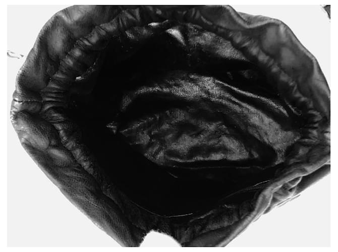 Chanel Secchiello con coulisse a tracolla Nero - vista 3