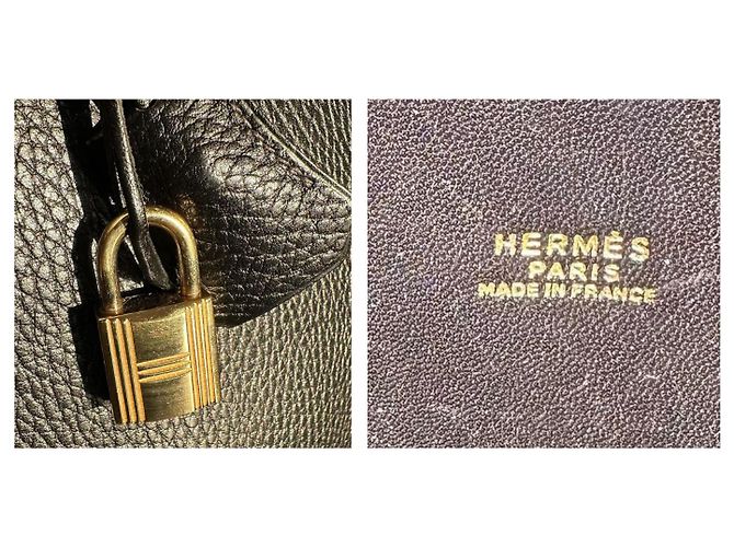 Borsa Hermès Bolide Nera in Pelle Nero - vista 4