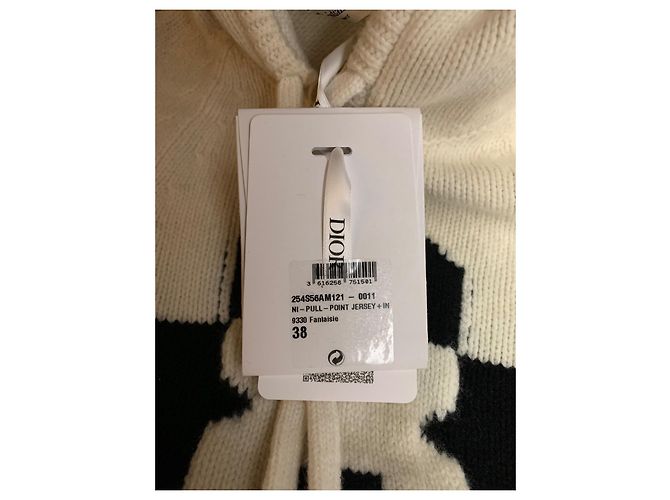 Christian Dior Kapuzenpullover aus Kaschmir Ecru Aus weiß - Ansicht 5