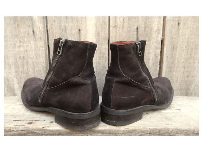 Stivali Paraboot Nabuk Marrone Scuro 40 - vista 4