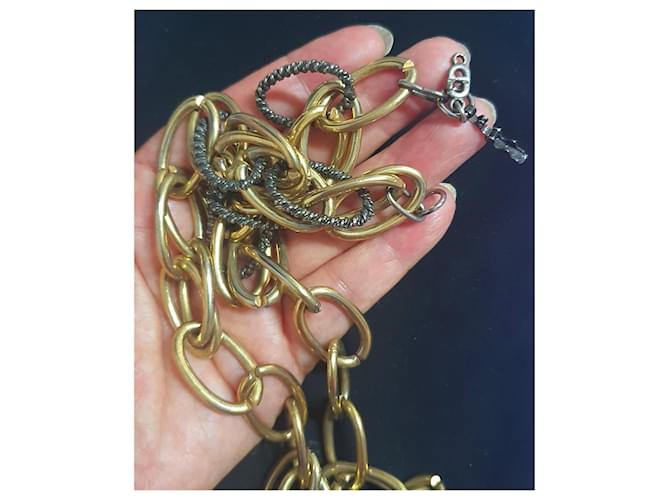 Collana Dior Placcata Oro D'oro Metallico - vista 8