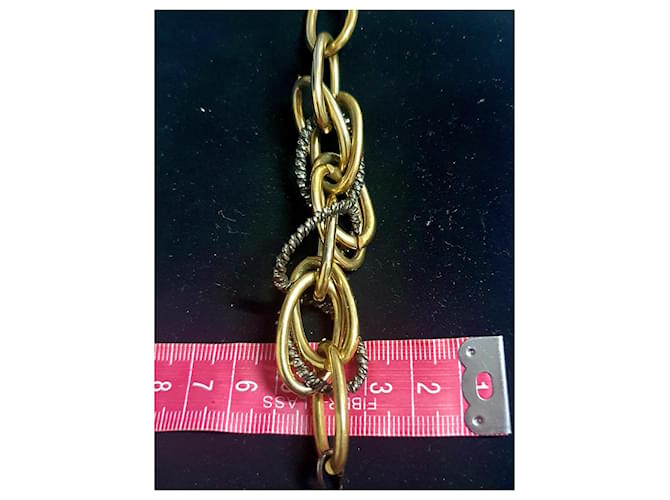 Collana Dior Placcata Oro D'oro Metallico - vista 9