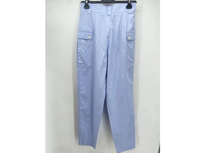 Pantalones Louis Vuitton T.FR 38 Algodón Azul - vista 2