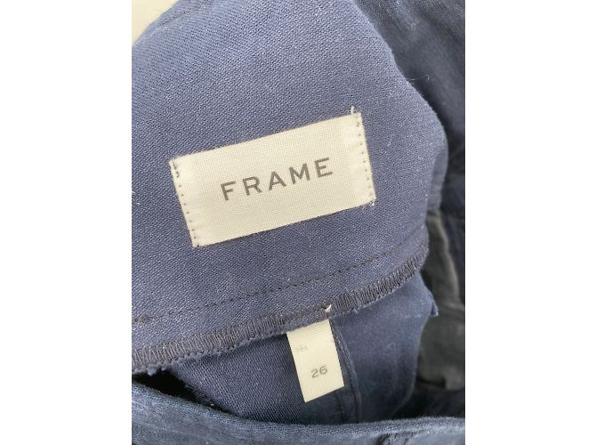 Frame Denim Pantalones Frame T.US 26 Algodón Azul marino - vista 3