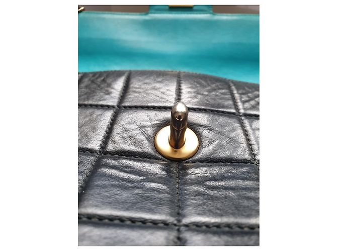 Chanel Borsa con barretta di cioccolato East West Blu navy - vista 10
