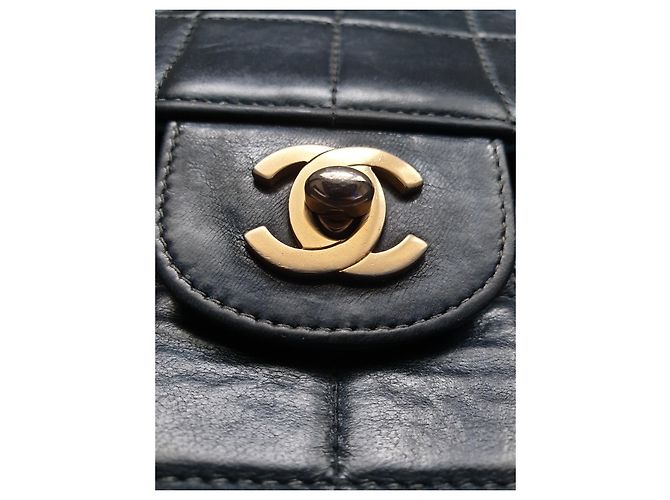 Chanel Borsa con barretta di cioccolato East West Blu navy - vista 2