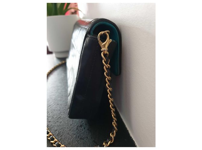 Chanel Borsa con barretta di cioccolato East West Blu navy - vista 4