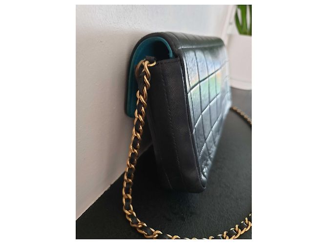 Chanel Borsa con barretta di cioccolato East West Blu navy - vista 5