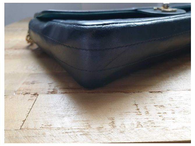 Chanel Borsa con barretta di cioccolato East West Blu navy - vista 6