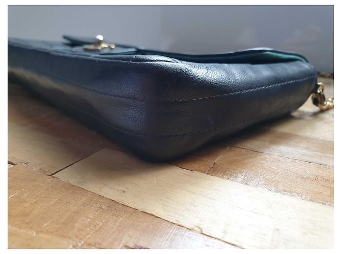 Chanel Borsa con barretta di cioccolato East West Blu navy - vista 7